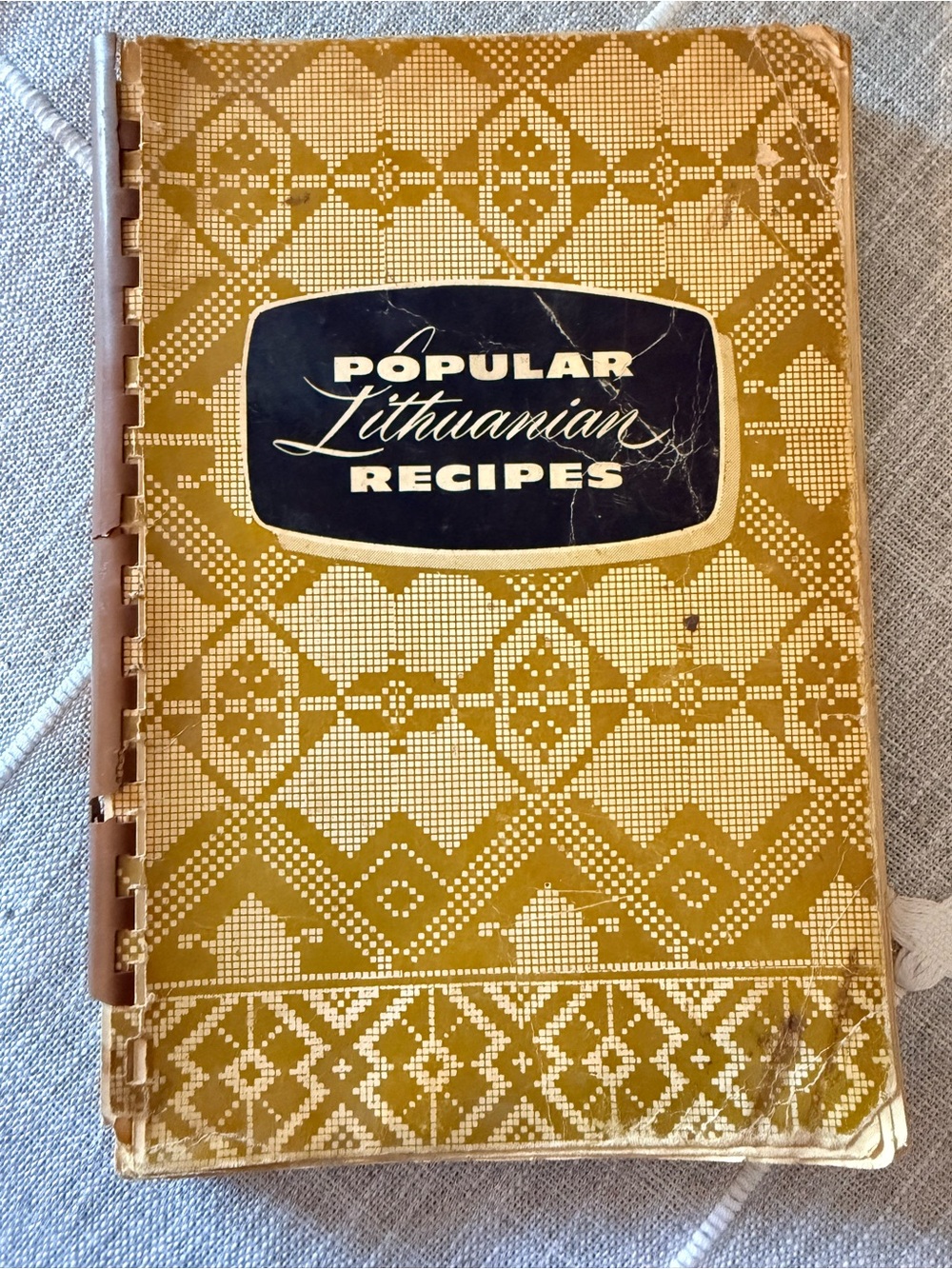 Vintage 1964 Lithuanian Recipes Cookbook